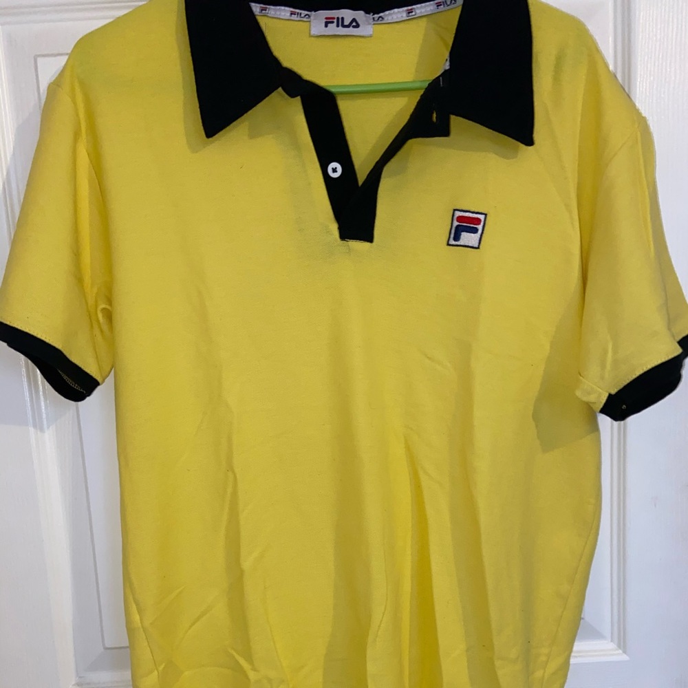 FILA men's yellow shirt size M